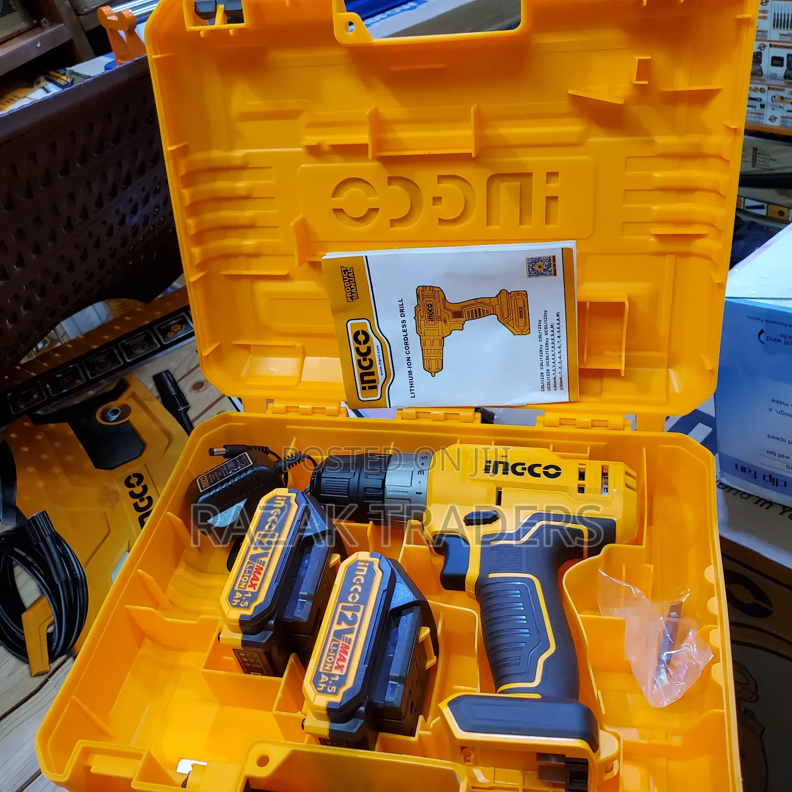 12V Cordless Impact Hammer Drill Ingco