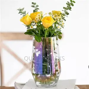 Flower Glass Vase for Decor Home Handmade Modern