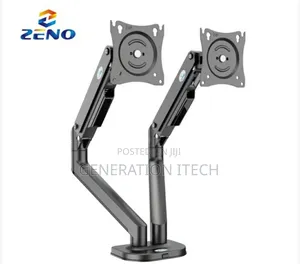 Double Arm Monitor Table Stand - Fully Adjustable