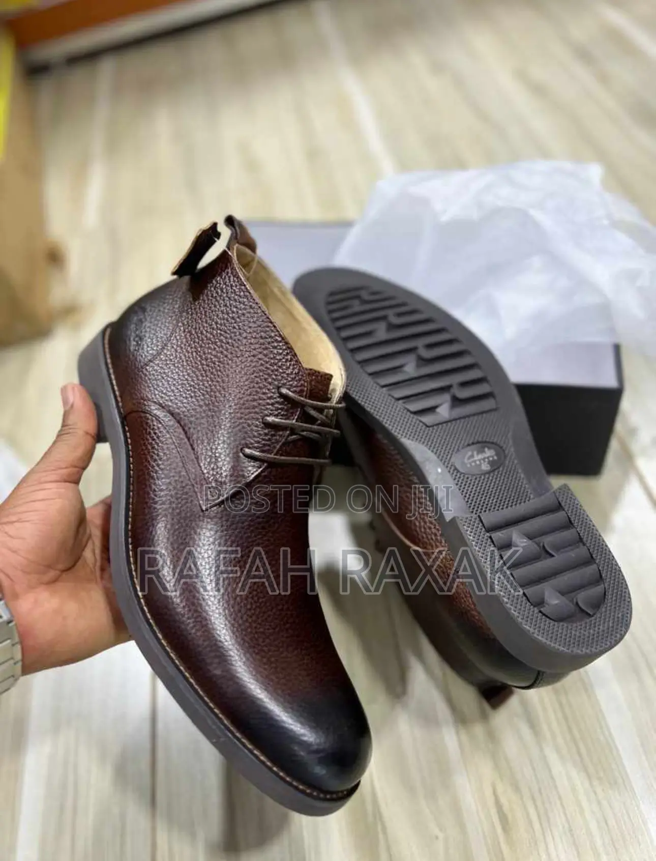 Original Clarks Gentle/Casual Premium Leather Ankle Boots