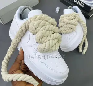 Nike Air Force 1 Low White Chunky/Big Laces Bandanna Sneaker