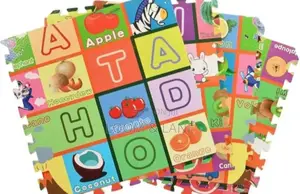 Brand New IRIS Kids Interlocking Puzzle 2ft×2ft 4pcs