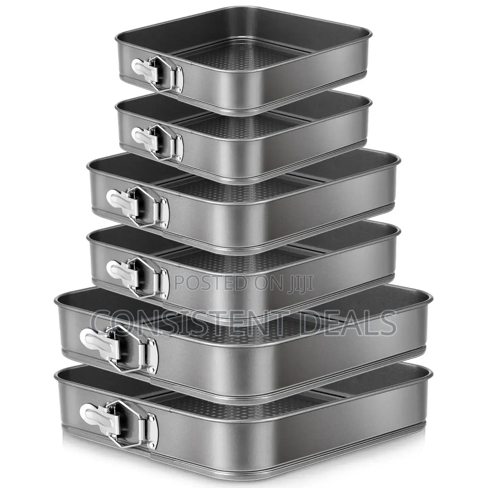 6pcs Square Shaped Cake Mould Set