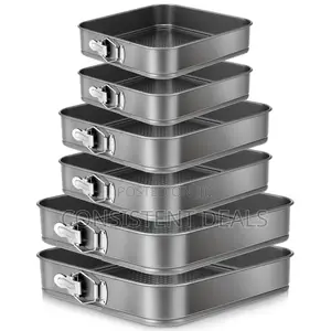 6pcs Square Shaped Cake Mould Set