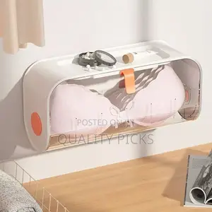 Wall Mounted Sock Underwear Storage Box Transparent