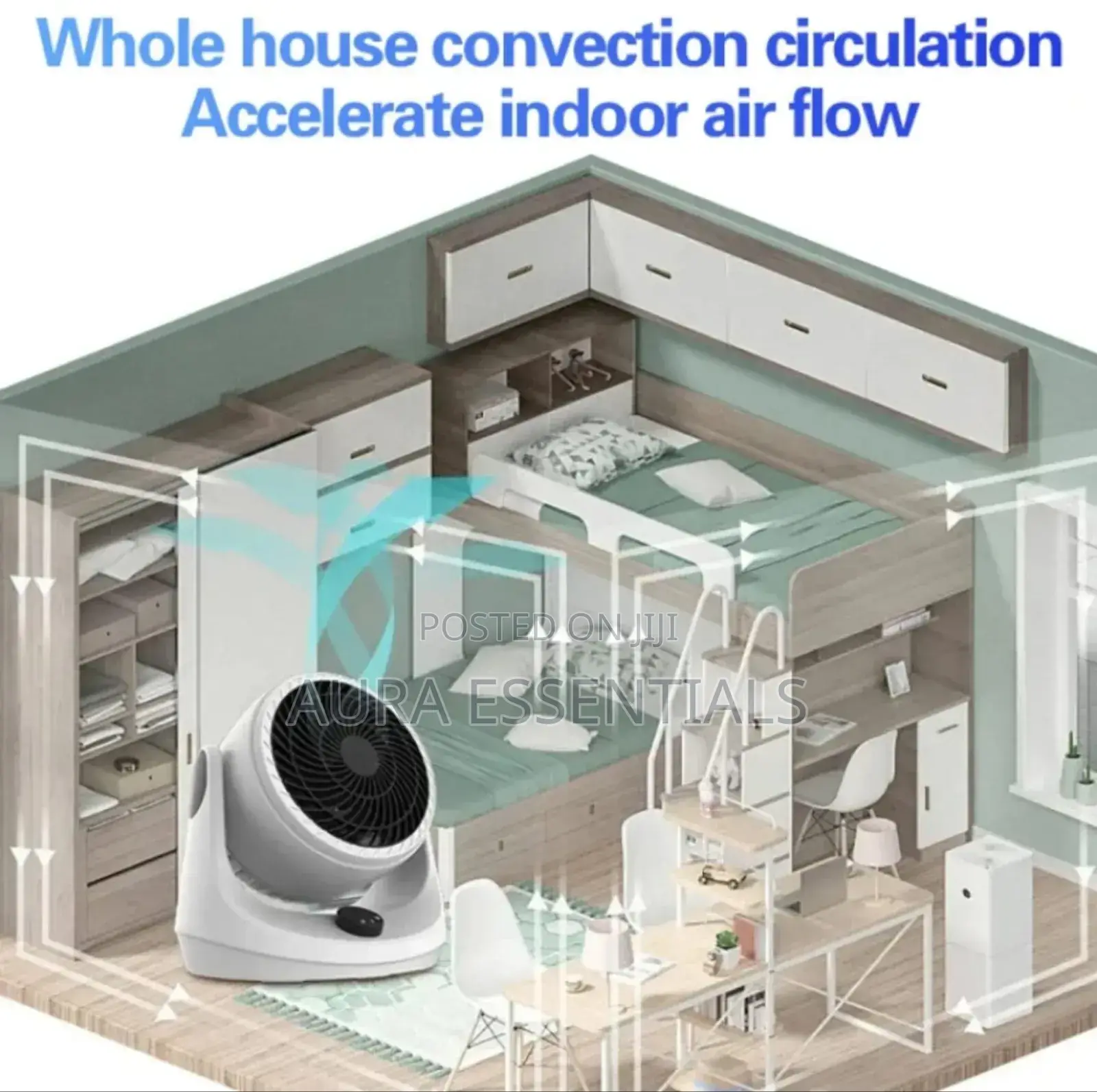 Air Circulation Large Wind Turbine Electric Fan