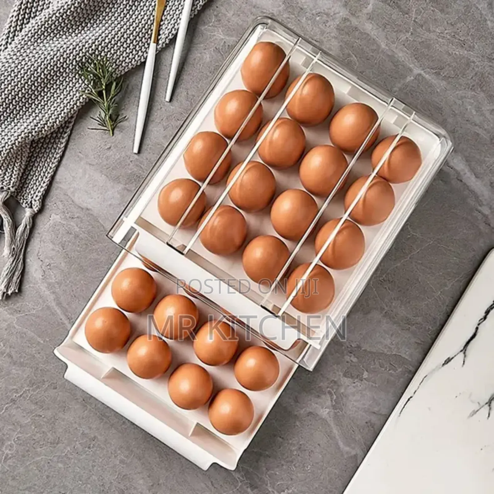 32 Grid Double Egg Storage Box