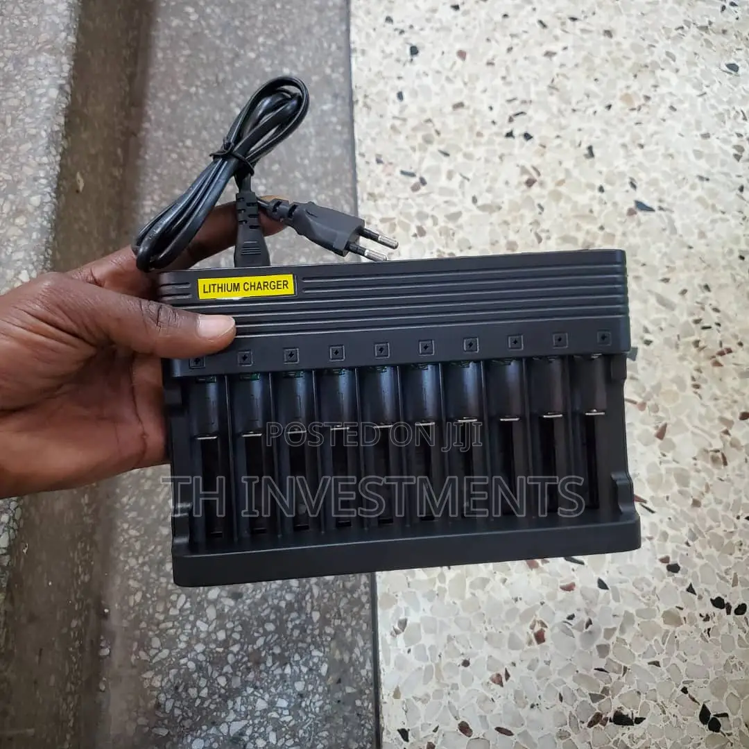 18650 Battery Charger 10 Slots Universal
