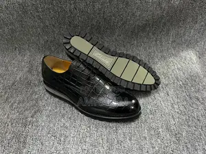 Men’S Crocodile Skin Leather Oxfords in Stock