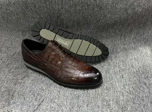 Men’S Crocodile Skin Leather Oxfords in Stock