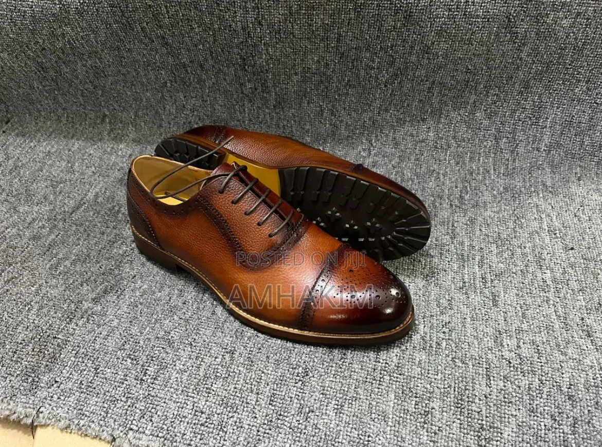 Classic Berluti Leather Oxfords in Stock