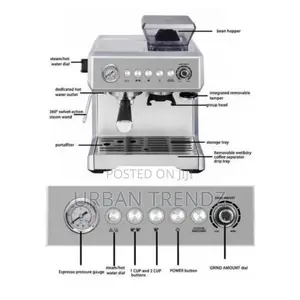Maier Pump Steam Coffee, Espresso Cappuccino Maker Machine