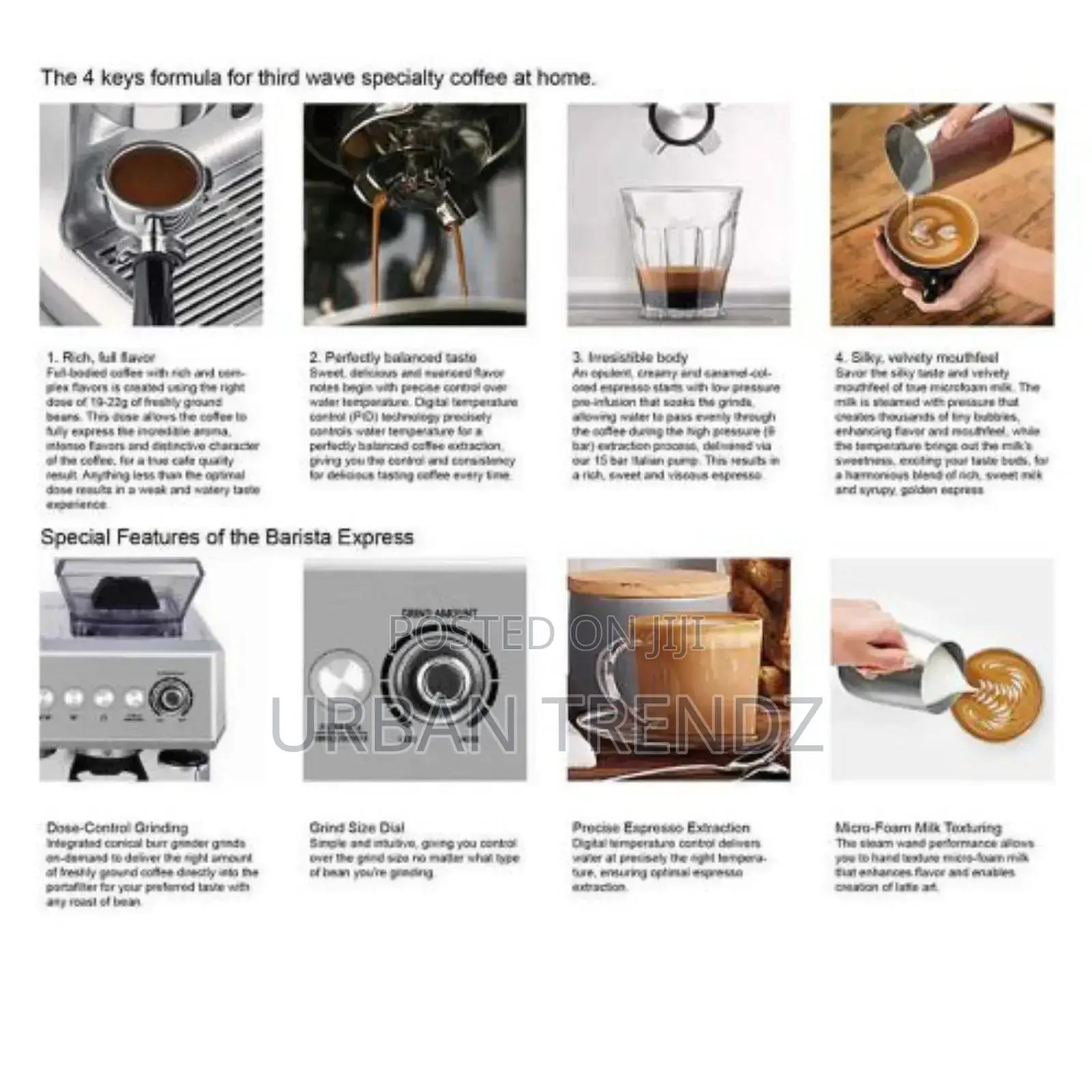 Maier Pump Steam Coffee, Espresso Cappuccino Maker Machine