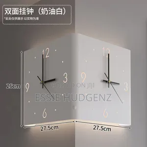 Double Sided Corner Wall Clock