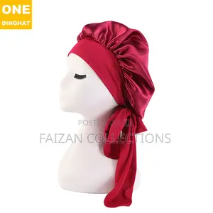 Satin Long Hair Nightcap Makeup Cap