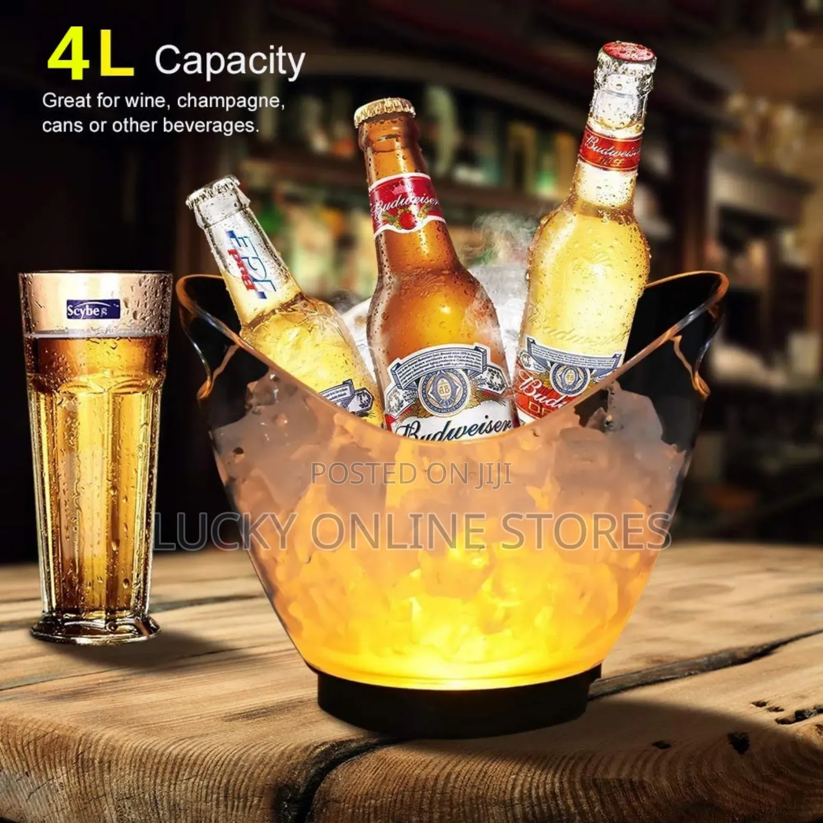 LED Color Changing Ice Buckets