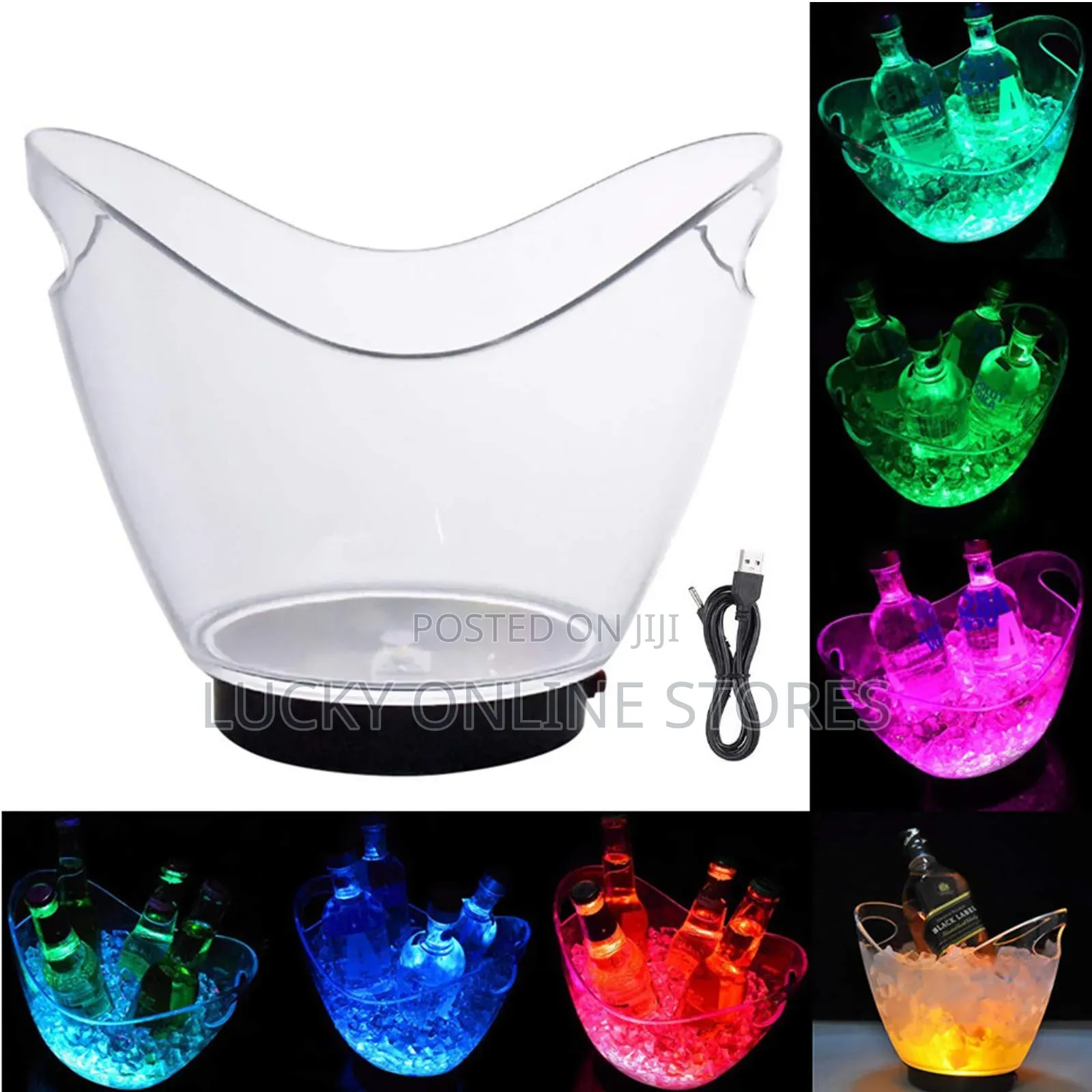 LED Color Changing Ice Buckets
