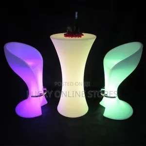 LED Table With 2 Chairs