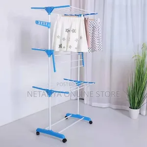 Standing Clothes Drying Rack With Wheels