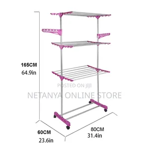 Standing Clothes Drying Rack With Wheels