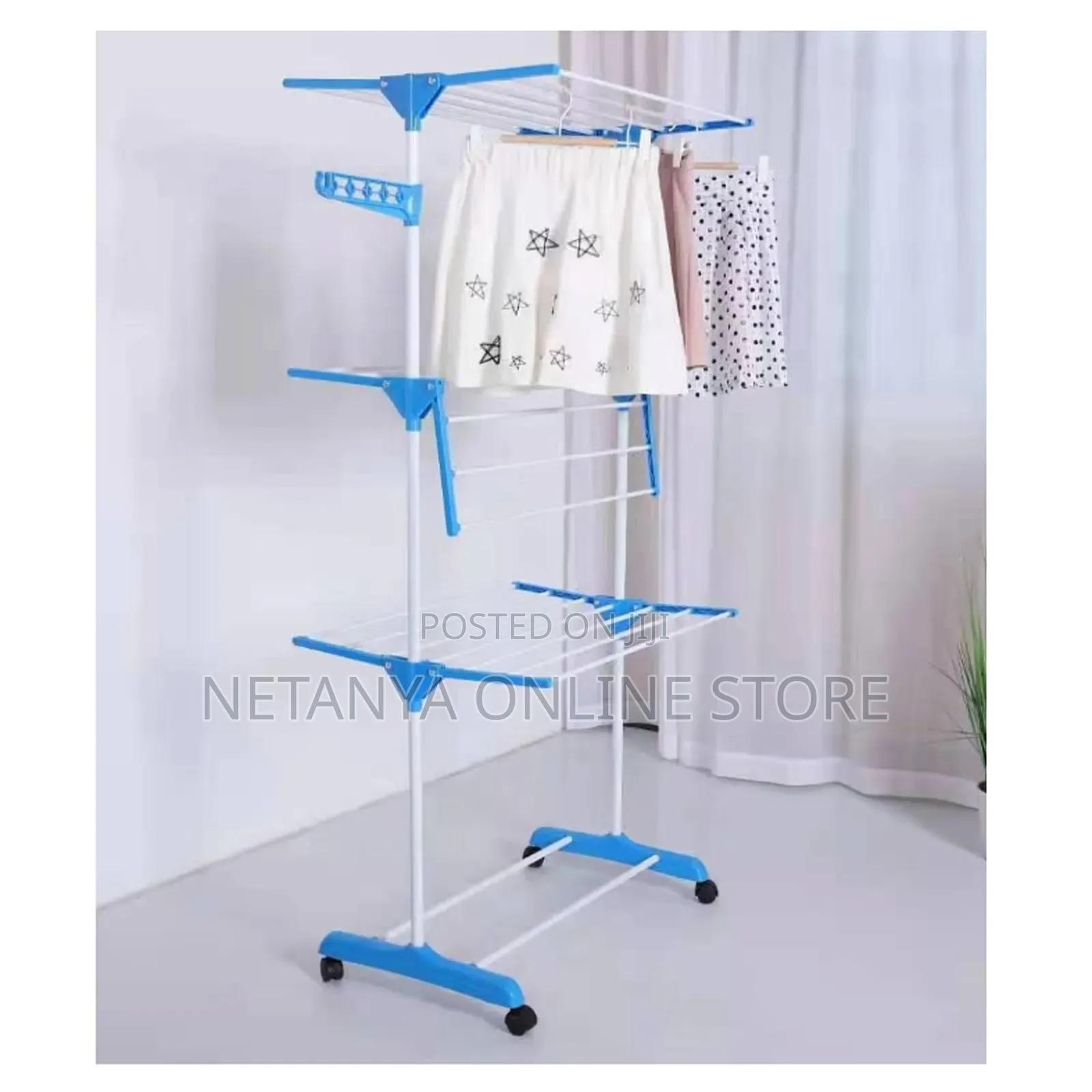 Standing Clothes Drying Rack With Wheels