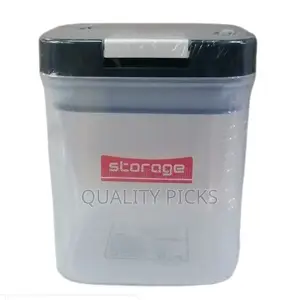 730ml Square Plastic Transparent Storage Box Tin Containers