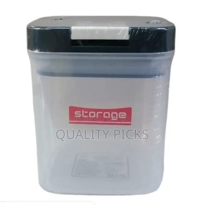 730ml Square Plastic Transparent Storage Box Tin Containers
