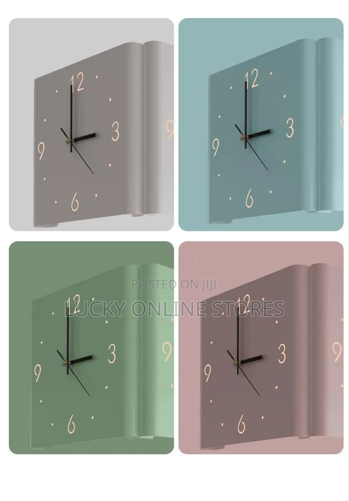 Double Sided Folding Wall Clock With Sensor