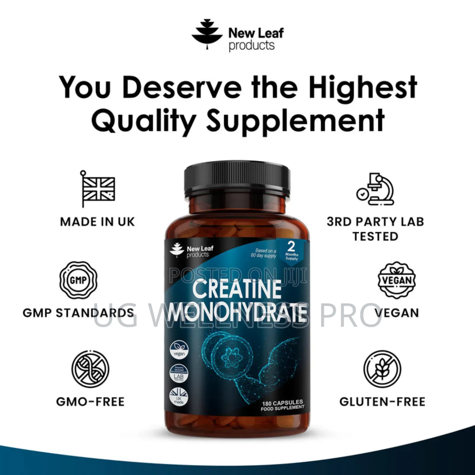 Creatine Monohydrate Tablets 3000mg - 180 Creatine Tablets
