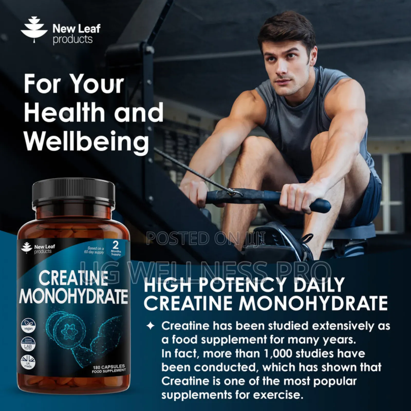Creatine Monohydrate Tablets 3000mg - 180 Creatine Tablets