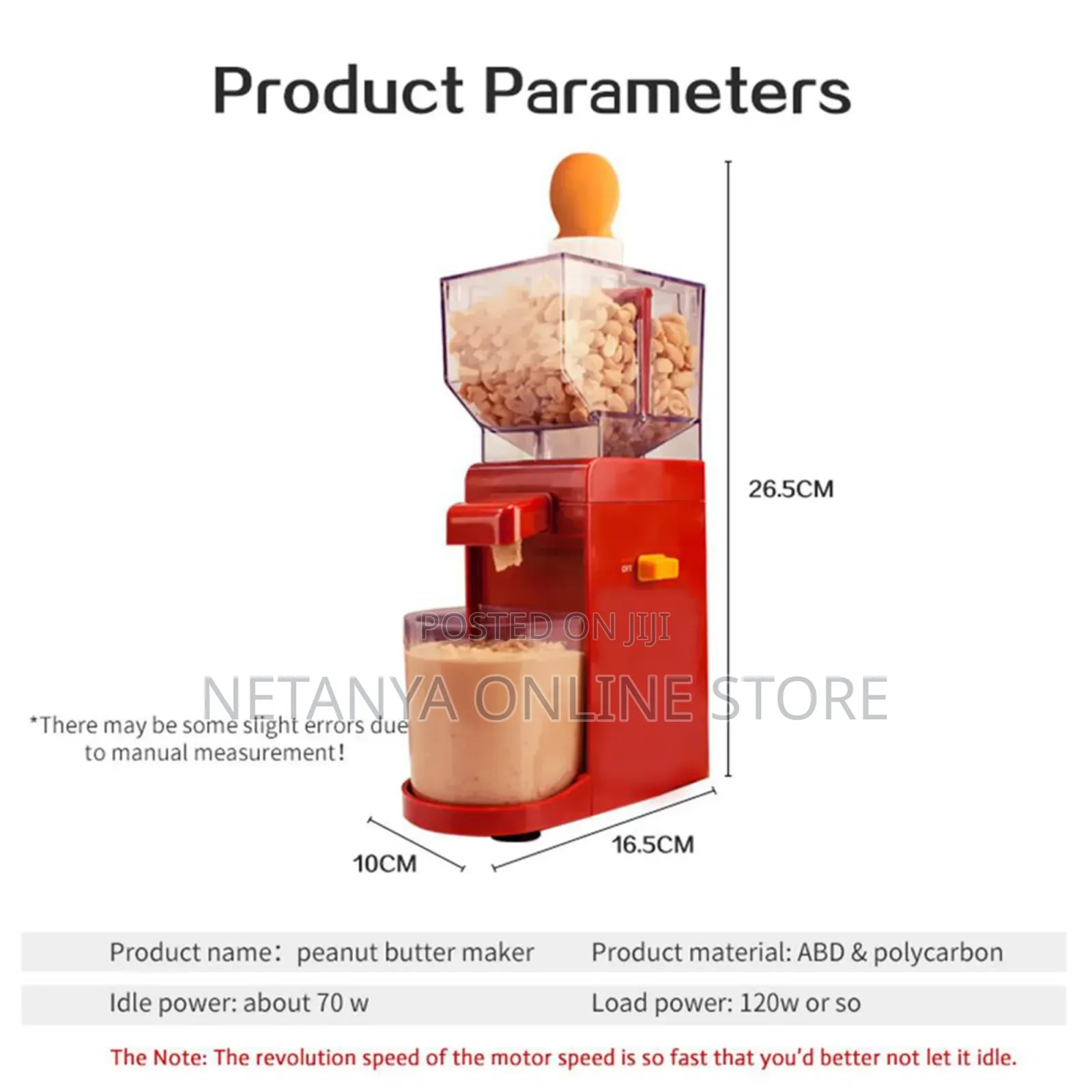 Home Electric Peanut Butter Maker