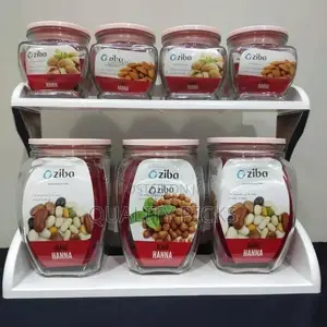 Oziba 7 PCS Glass Airtight Spice Jars Set Sugar Tea Coffee