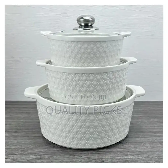 Round Ceramic Casserole Pot Tableware