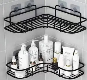 Black Mounted Shelf Rack