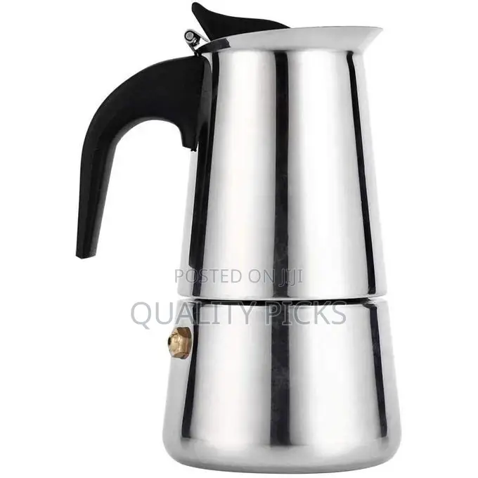 9 Cups Moka Pot Large Capacity Stainless Steel Coffee Maker
