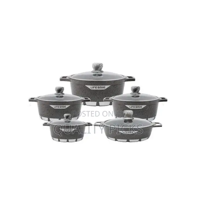 Life Smile 10PC Granite Coated Non-Stick Serving Dishes