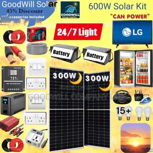 600w Solar Energy System Full Kit Lifepo4