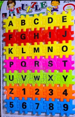Generic Interlocking Beautiful Alphabet Puzzle Set