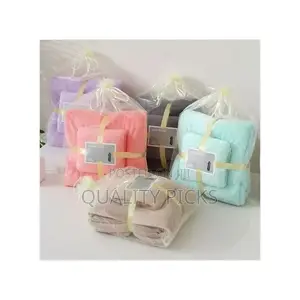 2 Piece Microfiber Hair Swimming Face Bathroom Towels