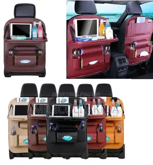 Car Back Seat Organiser With Tray,File Cup Holder(A Pair)