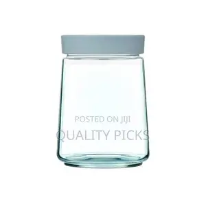 Luminarc 1 Litre Glass Food Jar Tin Swing Storage Container