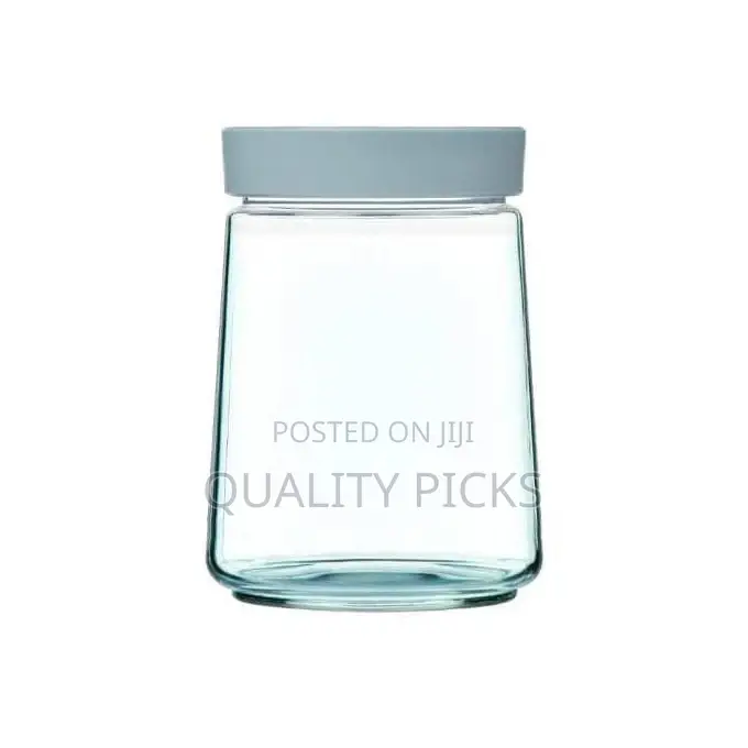 Luminarc 1 Litre Glass Food Jar Tin Swing Storage Container