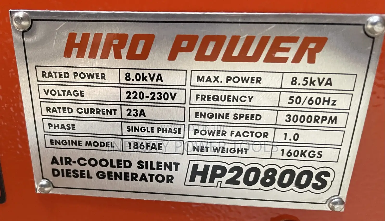 8kva Diesel Generator(Hiro Power)