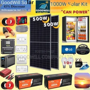 1000w Solar Kit Lifepo4 / 1kw Solar Kit