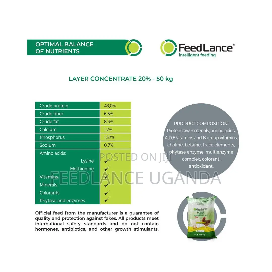 FEEDLANCE LAYER CONCENTRATE 20% - Protein-Vitamin-Mineral