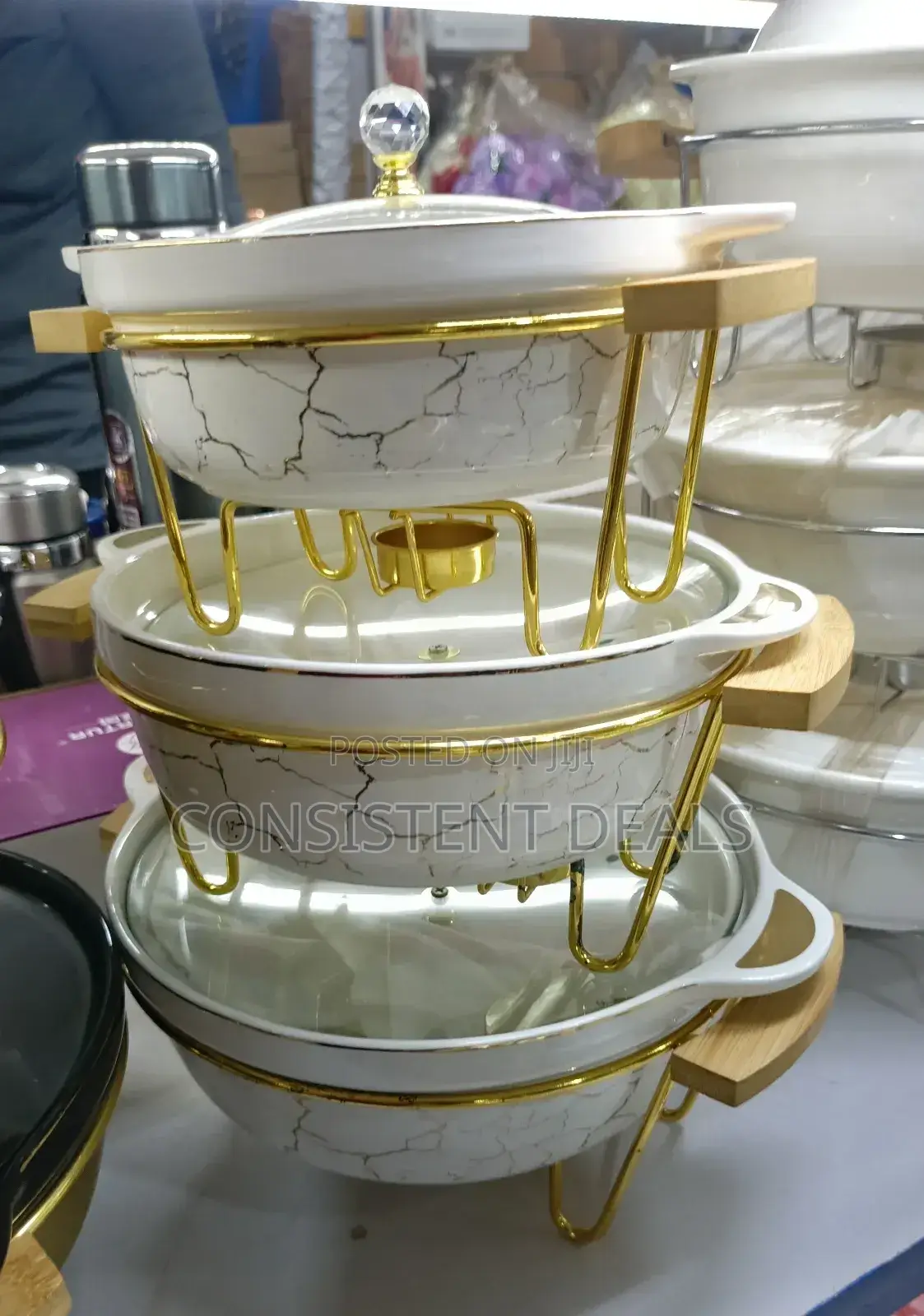 3 Pieces Ceramic Casserole Bowls