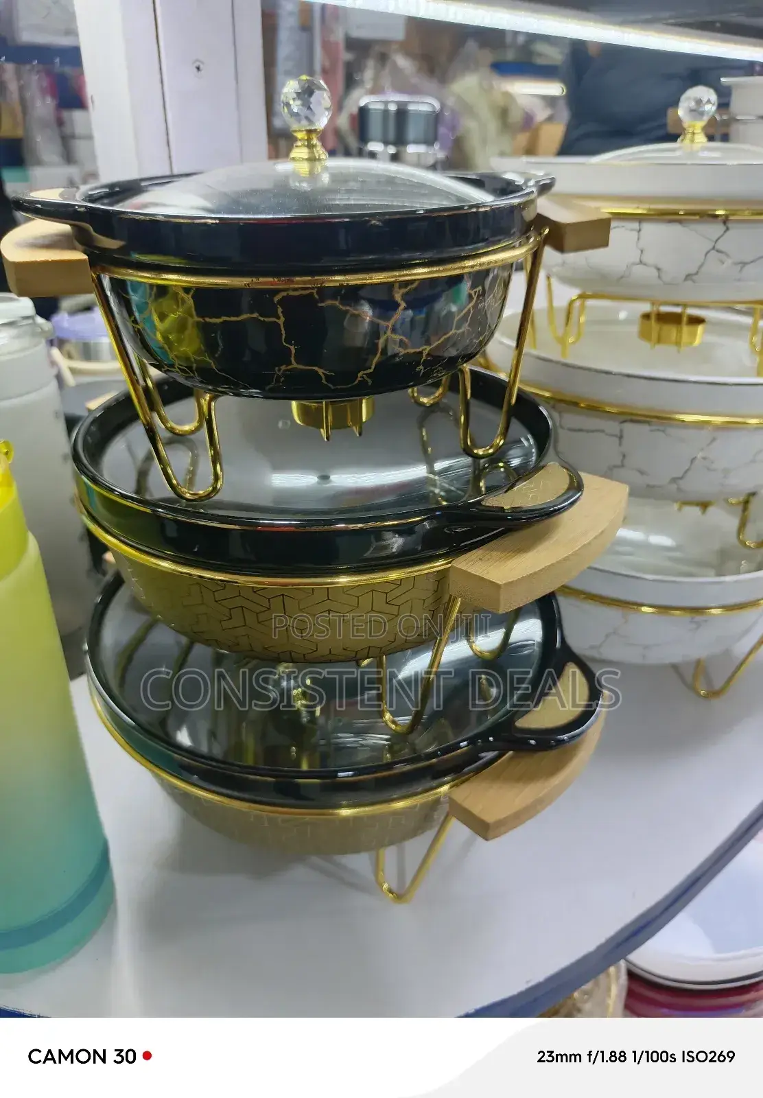 3pcs Ceramic Food Serving Bowls