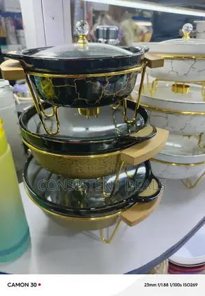 3pcs Ceramic Food Serving Bowls