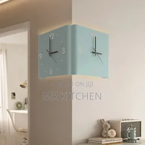 Double Corner 3D Wall Clock