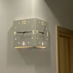 Double Corner 3D Wall Clock